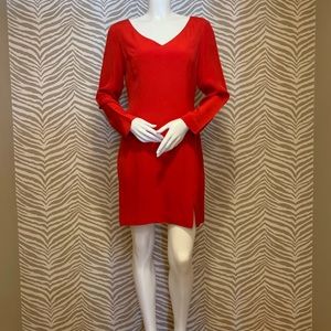 Classic Red Silk Dress by Hugo Buscati